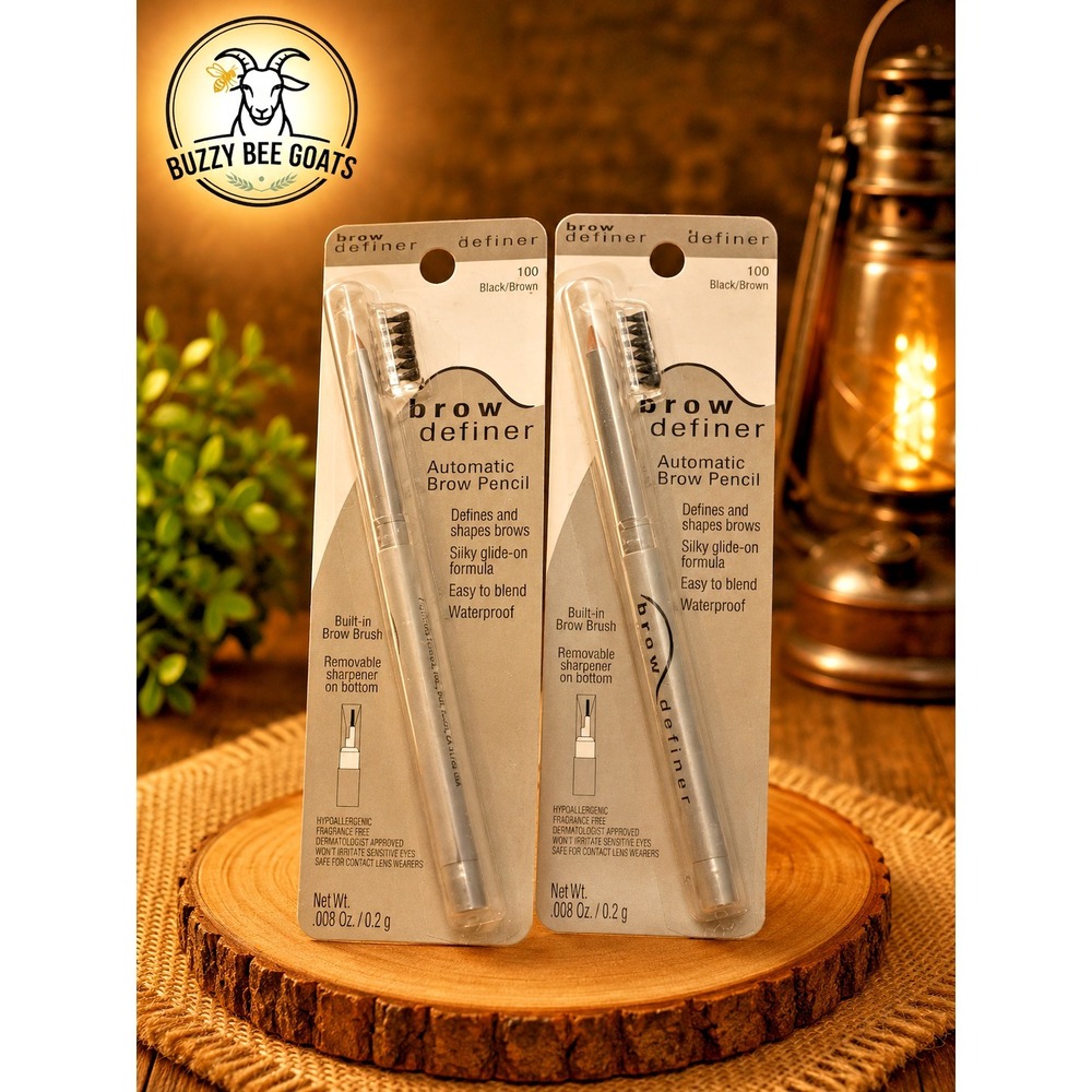 PHYSICIANS FORMULA BROW DEFINER AUTOMATIC EYEBROW PENCIL TWEEZER 2 PACK